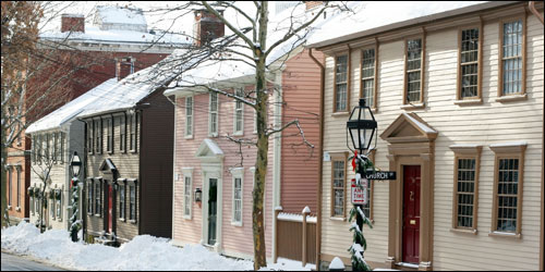Benefit Street in Providence – Colonial New England