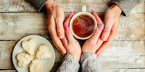 Romantic Tea & Cookies - Photo Credit Shutterstock
